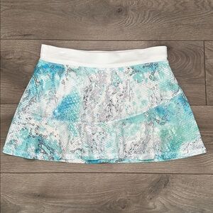 Sofibella 12” Tennis Skirt Skort White Blue Size Small